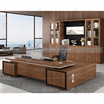 Bàn Làm Việc Cao Cấp Gỗ Thiết Kế BLVCCG003